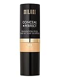 Milani Conceal + Perfect Foundation Stick - Natural (0.46 Ounce) Vegan, Cruelty-Free Cream Foundation - Cover Under-Eye Circles, Blemishes & Skin Discoloration for a Flawless Finish