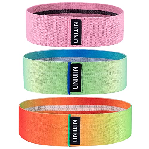 Telfun Resistance Exercise Bands for Legs and Butt, Hip Bands Booty Bands Wide Workout Bands Resistance Loop Bands Anti Slip Circle Fitness Band Elastic Sports Bands(2019 Upgraded)