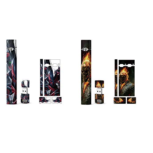 J-STICKER Skin Sticker and Protector for Juul, 2 Packs Mixed Color