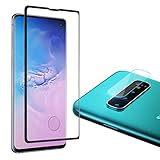 [2 Pack] Galaxy Note 10 Screen Protector Tempered Glass Include a Camera Lens Protector,Glass Screen Protector with 3D Curved HD Clear Full Coverage for Samsung Galaxy Note10