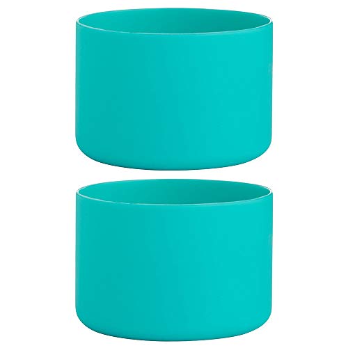 The Mass Silicone Flex Boot 2 Pieces for 12oz - 40 oz Sport Water Bottles Flask (Mint, Fit 32/40 Bottle)