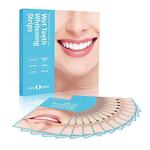 Teeth Whitening Strips Sensitive Teeth, Professional Effect Whitening Strips Kits Whitestrips Remove Coffee Tea and Tobacco Stains in 30Mins, Pack of 28 Pcs Teeth Strips