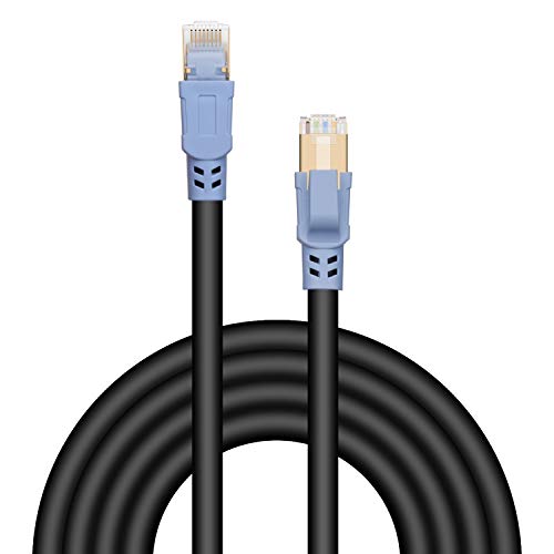 Cat 8 Ethernet Cable 5 Ft Internet Network Cord, Higher Speed Than Cat 7 Cable, 26 AWG 40Gbps 2000Mhz SFTP Cat8 Cables with LAN Network RJ45 Cable for Gaming, Xbox, Ps4, Router, Modem (5ft / 1.5m)