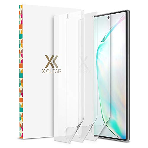 Book Cover XClear 3 Pack Screen Protector Designed for Galaxy Note 10 Plus/Note 10 Plus 5G (2019) [Case Friendly] TPU Film Anti-Scratch HD Protector Compatible Samsung Galaxy Note10+ / Note 10+ 5G - Pack of 3