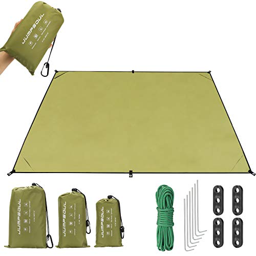JUMPSOUL Sand Proof Beach Blanket & Outdoor Waterproof Picnic Blanket, Extra Large Beach Picnic mat with 4 Corner Pockets,Quick Drying Soft,Lightweight, Durable for Travel Camping Hiking Festivals