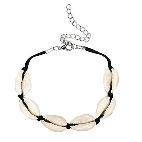 alignmentpai Women Anklet,Bohemian Alloy Shell Anklet Summer Beach Women Sandals Barefoot Bracelet -