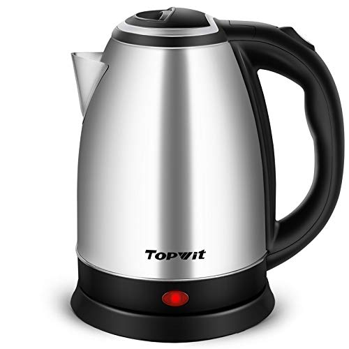 Book Cover TOPWIT Electric Kettle Hot Water Kettle, 2.0L Stainless Steel Electric Tea Kettle & Coffee Kettle, BPA-Free Water Warmer with Fast Boil, Auto Shut-Off & Boil Dry Protection