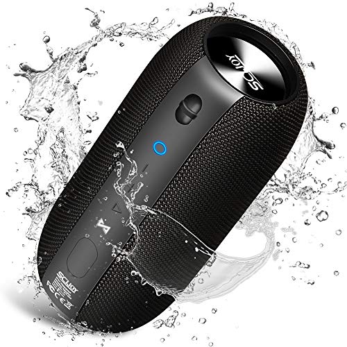 SCIJOY Bluetooth Speaker, Speakers Bluetooth Wireless IPX7 Waterproof, 20W Portable Bluetooth Speakers Built-in Mic, Rich Bass Small Speaker 360° Stereo Sound for Home, Party, Travel, Beach
