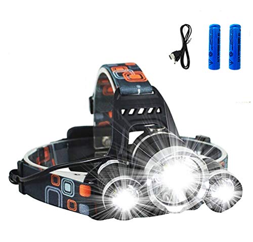 Led Headlamp 12000 Lumens Ultra Bright Headlight Rechargeable 4 Modes Waterproof Sensor Headlamp Flashlight Perfect Hat Light for Outdoor Fishing Camping Hunting