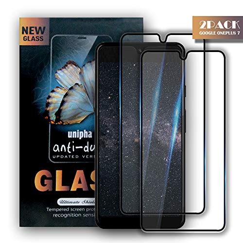 Zdai OnePlus 7 Screen Protector, [2 Pack] Tempered Glass Screen Protector, 9H Hardness, Anti-Scratch, Anti Shatter, No Bubbles, Case Friendly, Screen Protector Glass for Oneplus 7