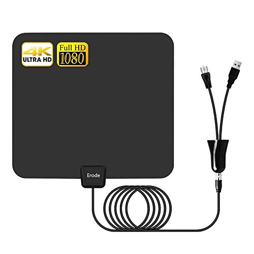 Digital TV Antenna - Amplified HDTV Antenna 65-120Miles Range with 2019 Newest Powerful Amplifier Signal Booster, Support 4K 1080P for All Old TVs w/ 13.2ft Coaxial Cable