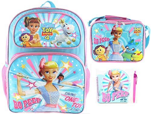 Book Cover Toy Story 4 Bo Peep 16 inch Deluxe Backpack, Insulated Lunch Bag, Notepad and Pen!