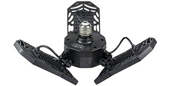 DAKASON Garage Lighting, 60W Adjustable LED Garage Lights, LED High Bay Shop Light 6000LM 6500K, Deformable LED Corn Light Bulbs for Basement Warehouse Workshop and Cellar