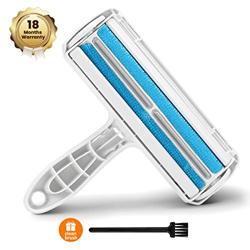 KEEBO Pet Hair Remover, Dog & Cat Hair Lint Remover Brush Reusable Cleaner Remove Hair,Hair Remover Roller,Lint Roller for pet Hair,Self Cleaning Pet Hair Remover with 4.5 inch Clean Brush