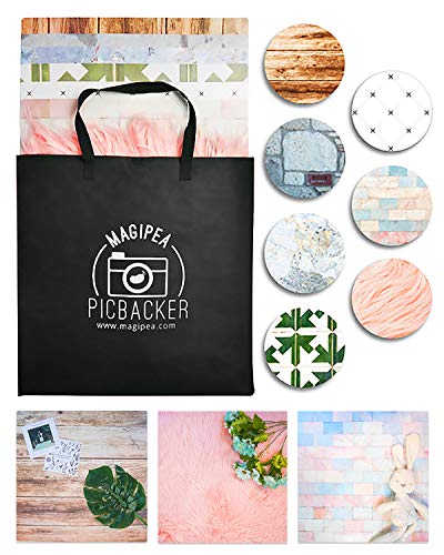Photo Backdrop Boards for Flat Lay & Food Photography: Realistic, Non-Reflective, Waterproof & Durable (Tropical Lush Set)