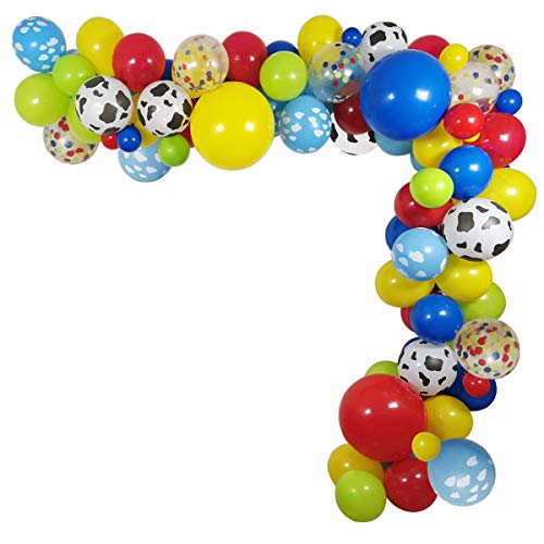 Book Cover 114 Pack Toy Inspired Story Party Balloons Garland Decorations, 18