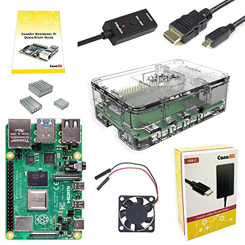 Book Cover CanaKit Raspberry Pi 4 4GB Basic Starter Kit with Fan (4GB RAM)