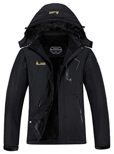 Book Cover MOERDENG Women's Waterproof Ski Jacket Warm Winter Snow Coat Mountain Windbreaker Hooded Raincoat Jacket