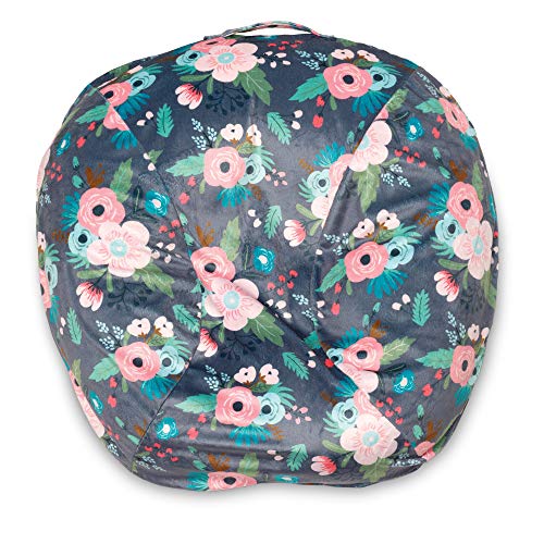 Book Cover Boppy Boutique Newborn Lounger Cover, Gray Floral