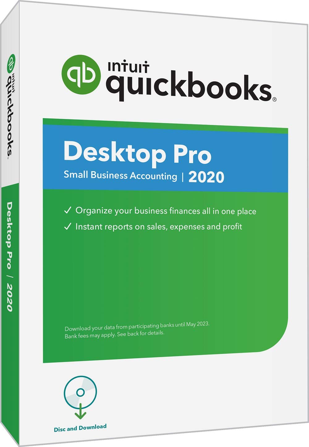 Book Cover [Old Version] QuickBooks Desktop Pro 2020 Accounting Software for Small Business with Amazon Exclusive Shortcut Guide [PC Disc]