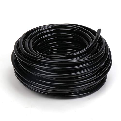 Flantor Garden Irrigation Tubing,1/4 inch 50ft Flexible Tubing,Watering Drip Automatic Irrigation Equipment Set for Garden Greenhouse,Flower,Patio,Lawn