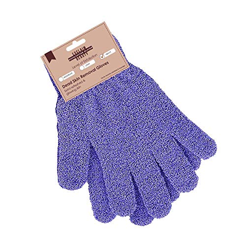 Book Cover EXCLAIM BEAUTY Exfoliating Gloves Body Scrubber Gloves For Shower, Spa, Massage Shower Gloves Dual Texture Bath Gloves | Dead Skin Remover With Adjustable Straps