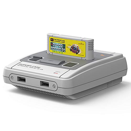 Retroflag Raspberry pi case superpi Case with Safe Shutdown for Raspberry Pi 3 Model B J Case New Version (Grey)