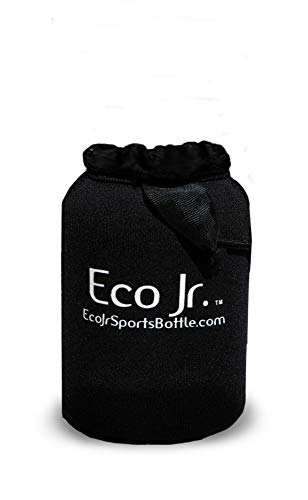 Eco Sports Water Bottle Pouch for 10 oz - Black (Bottle Sold Separately)