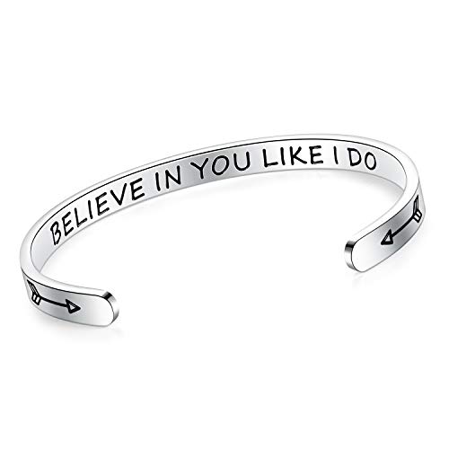 SAM & LORI Personalized Bracelets for Teen Girls/Women-Inspirational Jewelry Gifts (Various Designs) for Best Friend/Mom/Daughter/Sister - Adjustable Bracelet in a Pretty Gift Box