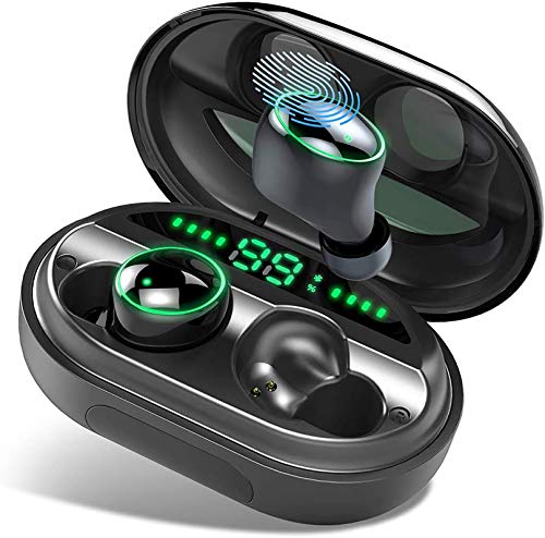 Donerton Wireless Earbuds, Bluetooth 5.0 Headphones IP8 Waterproof Earbuds, 80 Playtime, in Ear Headphones with Mic, Deep Bass 3D Stereo, Noise Canceling, Sports, Work Out, Easy Pairing