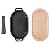 Ooni Cast Iron Sizzler Pan - Cast Iron Sizzler Plate - Ooni Cast Iron Pan - Cast Iron Pizza Pan - Ooni Pizza Oven Accessories