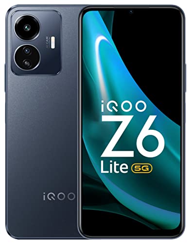 Book Cover iQOO Z6 Lite 5G by vivo (Mystic Night, 6GB RAM, 128GB Storage) | World's First Snapdragon 4 Gen 1 | 120Hz Refresh Rate | 5000mAh Battery | Travel Adapter to be Purchased Separately