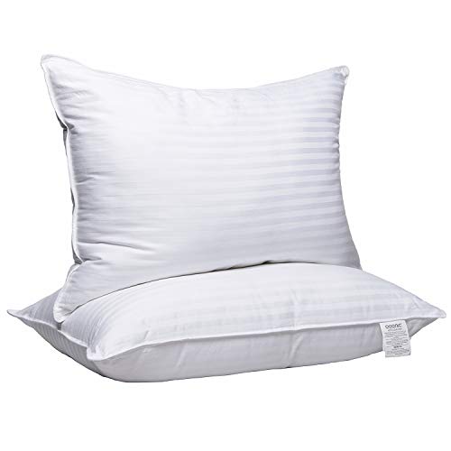 Adoric Pillows for Sleeping, 2 Pack Premium Hotel Bed Pillows，Breathable Gel-Fiber Down Alternative Cooling Pillow Good for Side and Back Sleeper 20 x 28 White Queen