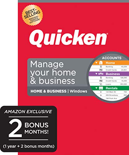 Book Cover Quicken Home & Business - Track Personal and Business Transactions [Amazon Exclusive] [PC Disc]