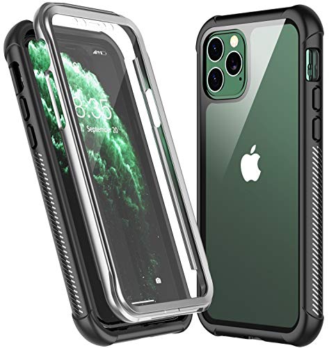 KUMEDA Designed for iPhone 11 Pro Max Case, Heavy Duty Protection with Built-in Screen Protector Rugged Armor Cover Clear Shockproof Case for iPhone 11 Pro Max 6.5 Inch