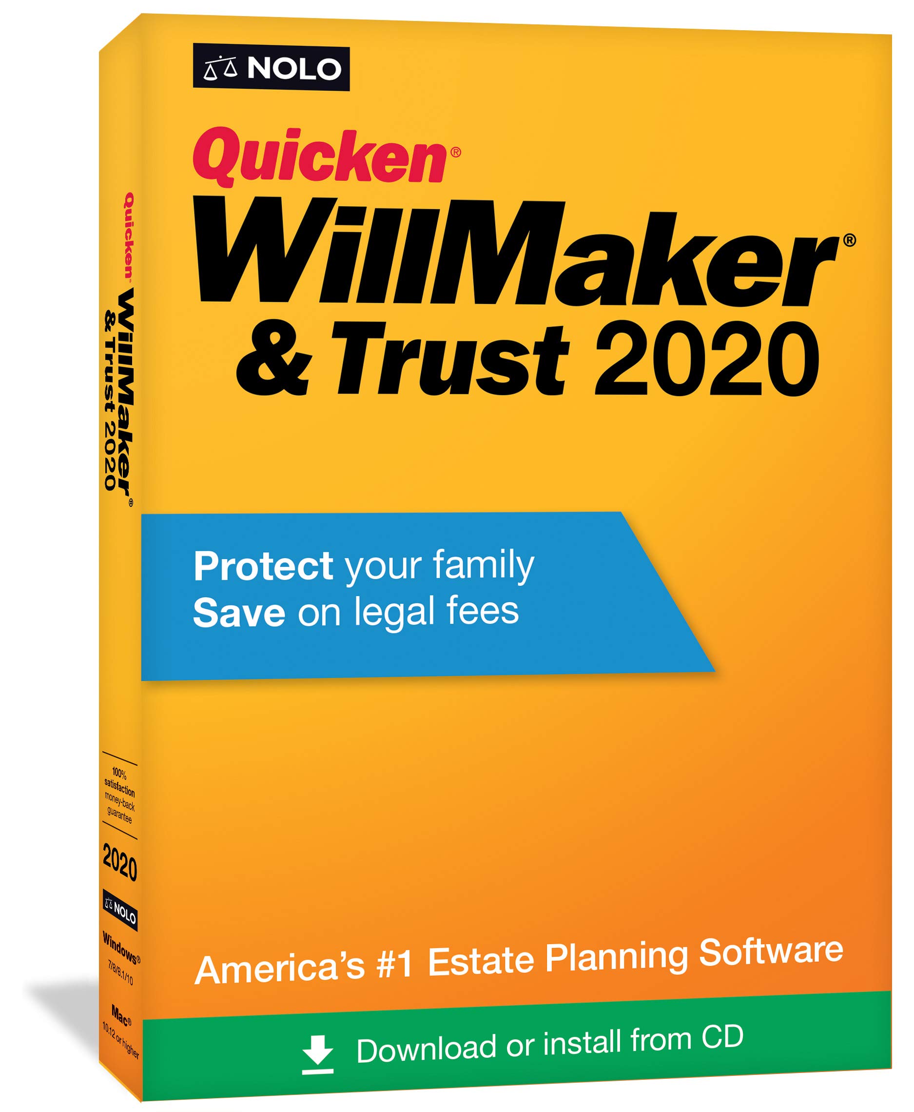 Book Cover Nolo Quicken WillMaker & Trust 2020 CD Standard