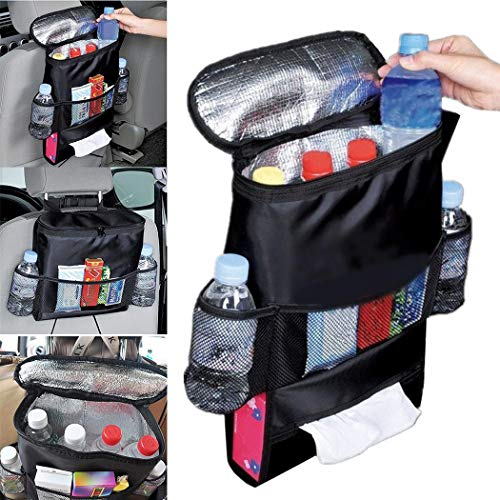 Book Cover Cascat Auto Car Back Seat Multi Pockets Storage Organizer Holder Insulation Bag Audio Integration Devices