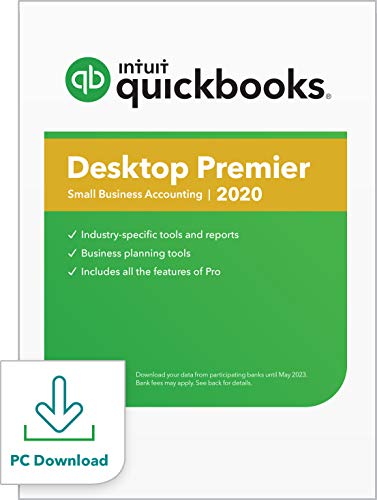 Book Cover [Old Version] QuickBooks Desktop Premier 2020 Accounting Software for Small Business with Shortcut Guide [PC Download]