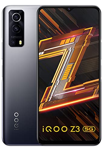 Book Cover iQOO Z3 5G (Ace Black, 8GB RAM, 256GB Storage) | India's First SD 768G 5G Processor | 55W FlashCharge | Upto 6 Months No Cost EMI