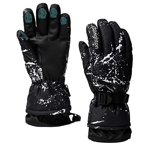 Book Cover O’Brighton Ski Gloves for Men Women (L)