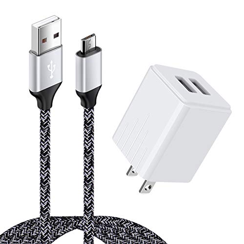 Micro USB Charger, Fast Phone Charger Android Wall Charger Plug Box Cube Compatible for Samsung Galaxy S7 S6 Edge A10 A6 J3 J7 Note 5 4, LG G4 K30 K20 K10 K8 LG Stylo 2 3 Plus,Moto X E6 E5 G5