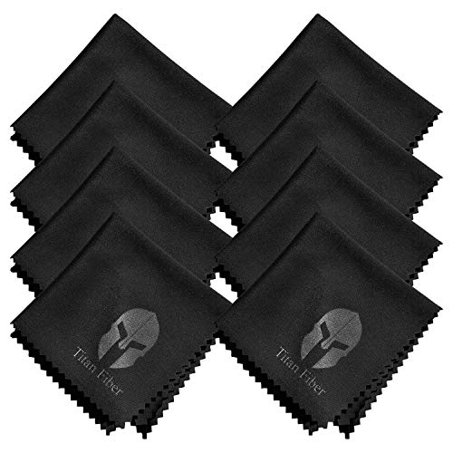 Titan Fiber Lens Cloth, 8 Pack, Microfiber Camera Lens Cloth, Glasses Cleaning Cloth, Computer Screen Cleaner, Touch Screen Cleaner