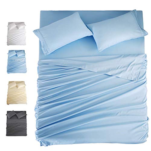 Book Cover COHOME Sheets… (Light Blue, Queen)