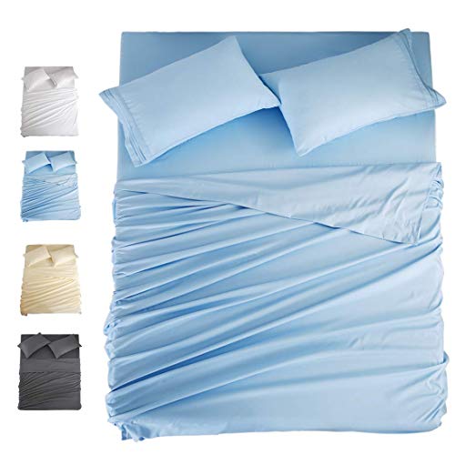 COHOME Sheetsâ€¦ (Light Blue, Queen)