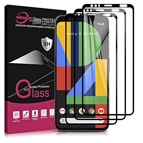 [3-Pack] OEAGO Google Pixel 4 XL Screen Protector, Premium Tempered Glass Screen Protector Film for Google Pixel 4XL, Anti-Scratch, Anti-Fingerprint, Bubble Free.
