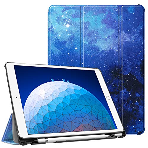 Fintie Case for iPad Air (3rd Gen) 10.5" 2019 / iPad Pro 10.5" 2017 - [SlimShell] Ultra Lightweight Standing Protective Cover with Built-in Pencil Holder, Auto Wake/Sleep (Starry Sky)