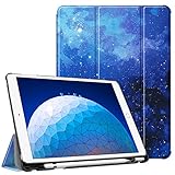 Fintie Case for iPad Air (3rd Gen) 10.5" 2019 / iPad Pro 10.5" 2017 - [SlimShell] Ultra Lightweight Standing Protective Cover with Built-in Pencil Holder, Auto Wake/Sleep (Starry Sky)