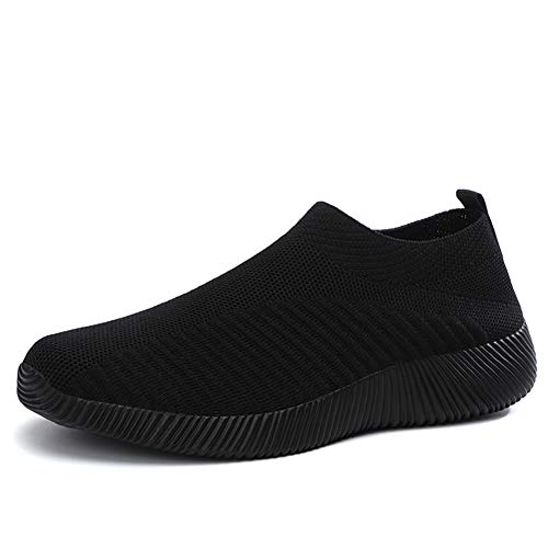 L LOUBIT Women Sneakers Slip on Athletic Tennis Breathable Walking Shoes