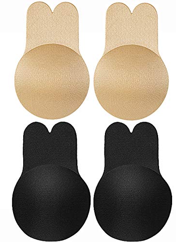 Adhesive Bra, Breast Lift Tape, Reusable Invisible Bra Strapless Backless Sticky (Large(Suit for C/D Cup))