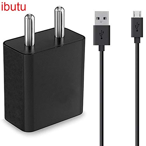 Fast Charger Compatible for Xiomi Note 4/Mi 5A /Mi Note 5 /Note 5 Pro/Redmi 3S Prime/Redmi 6A Mobile Smartphone Charger with 1 Meter Micro USB Charging Cable(2.4 Amp,Black)